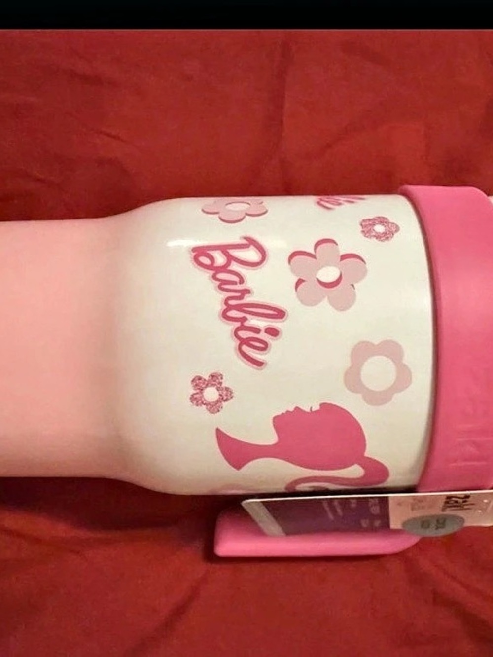 Zak! Pink & White Character Water Bottle NWT